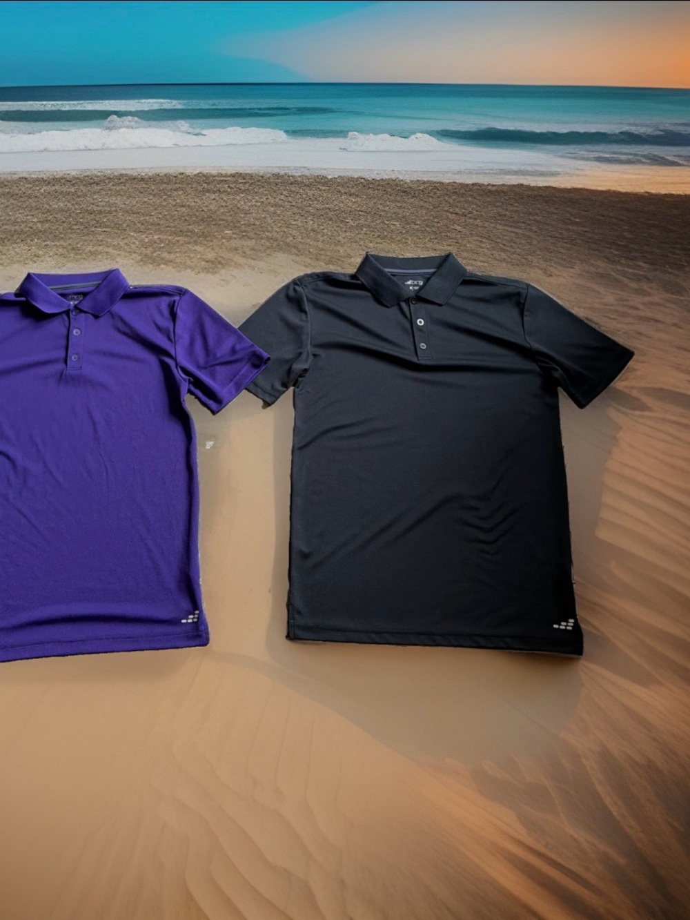 2 BCG (Academy Sports + Outdoors brand) men's size Small performance polo shirts